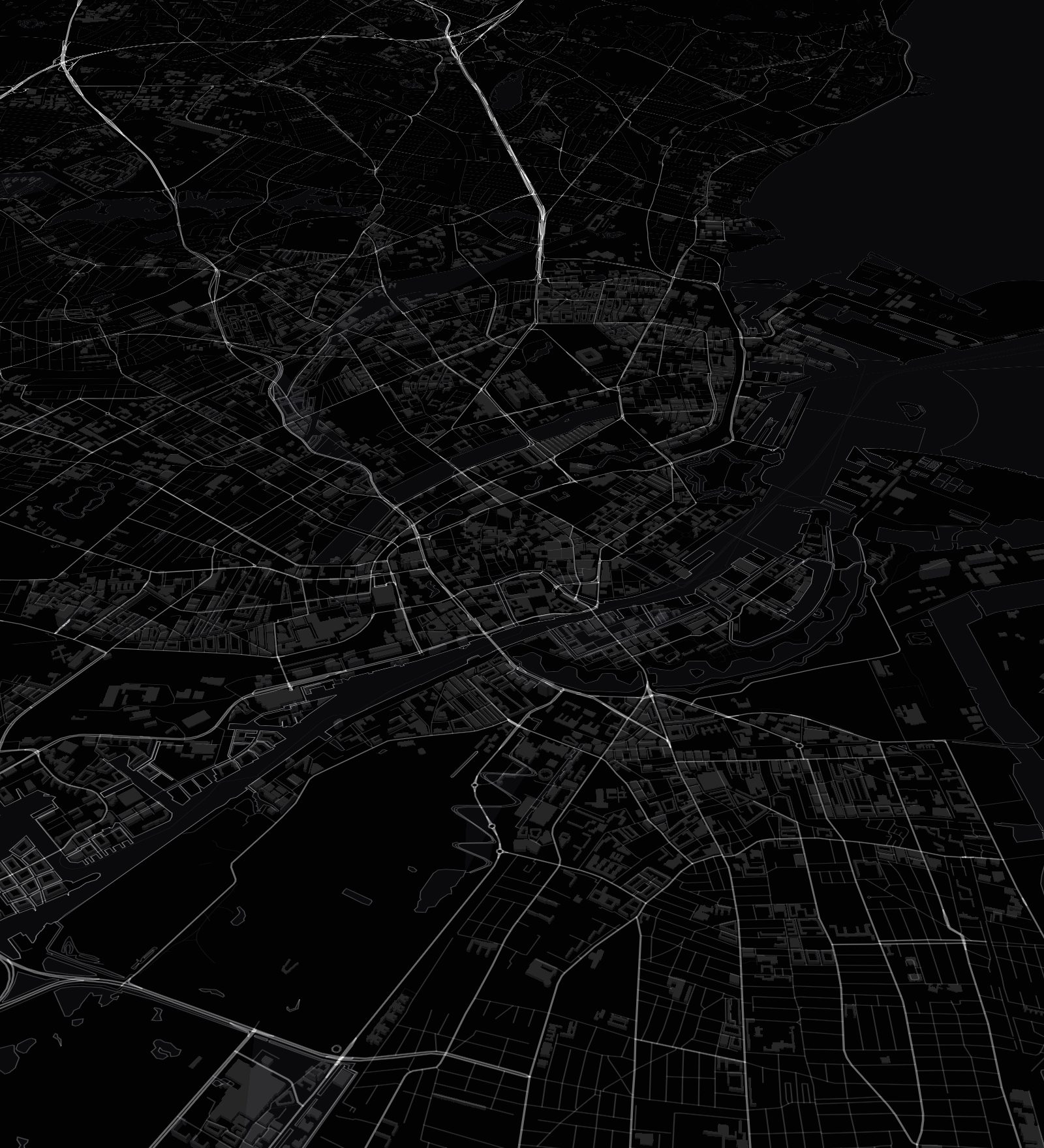 A map of Copenhagen